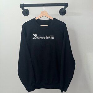 Black White Danceteria 80s Nightclub New York City Crewneck Sweatshirt